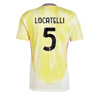 Juventus Manuel Locatelli #5 Fußballbekleidung Auswärtstrikot 2024-25 Kurzarm